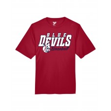 LP Blue Devils Baseball Red  MOMENTUM TEE